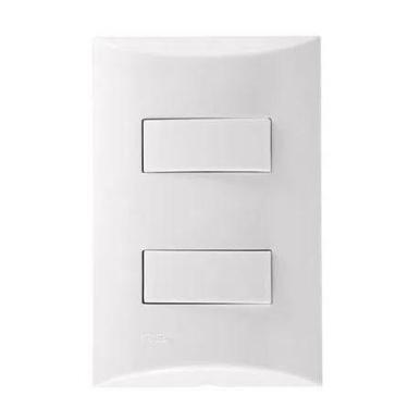 Imagem de Conjunto 2 Teclas Interruptor Paralelo 10A 250V Embutir Brava Iriel Br