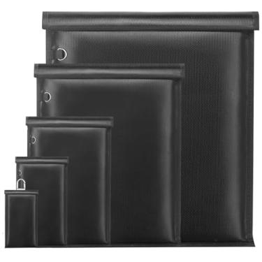 Imagem de Pacote com 5 bolsas Faraday para laptops, tablets, telefones e chaves de carro, gaiola antirastreamento, bolsa bloqueadora de sinal, bolsa EMP à prova de fogo e à prova d'água, protetor de chaveiro