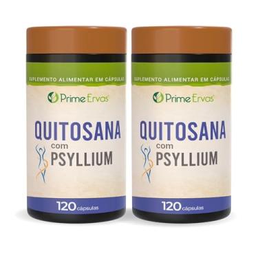 Imagem de Kit 2x Quitosana com Psyllium 500mg 120 Cápsulas