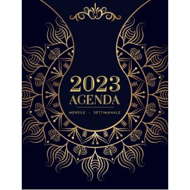 Imagem de 2023 Agenda - Mensile - Settimanale: Planner mensile/settimanale 2023 | gennaio 2023 - dicembre 2023 | 12 mesi con ferie | Agenda Calendario Organizzatore