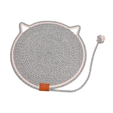 Imagem de Bothyi Tapete para arranhar para gatos, protetor redondo de corda de algodão para móveis, chão, almofada para arranhar para parede, sofá, brincar e relaxar, Cor Da Ondulação Da água