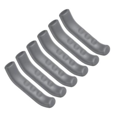 Imagem de HARFINGTON 3 pares de capa de alavanca de freio de bicicleta de silicone protetor de manete de freio antiderrapante capa de proteção de manípulo de freio para ciclismo de estrada de montanha, cinza