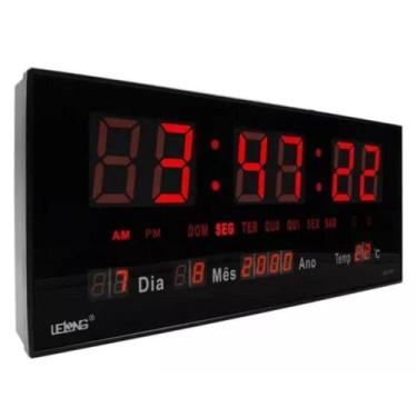 Imagem de Relógio Digital Led Vermelho Temperatura Copa - Bc Bora Colega Shop