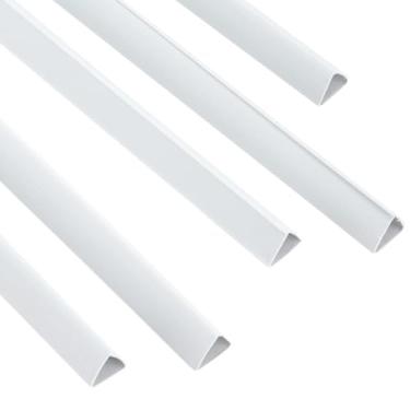 Imagem de PATIKIL 100 peças de barras de encadernação, barras de encadernação de 10 mm, aderência deslizante, capacidade de 70 folhas, tamanho A4, fichário de apresentação de triângulo para currículo de capa de