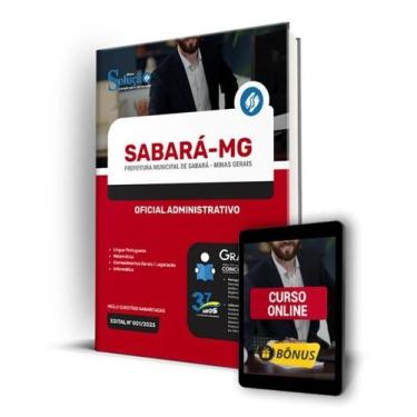 Imagem de Apostila Prefeitura de Sabará - MG - Oficial Administrativo - Editora 