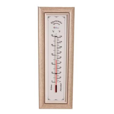 Imagem de Termômetro de Madeira de Parede Ambiente Decorativo - Estilo Alemão Cl