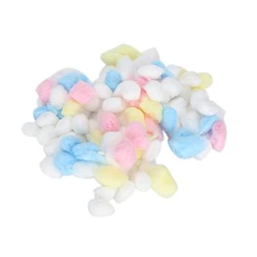 Imagem de Bolas de algodão de hamster recheio de cama de algodão colorido para pequenos animais em casa