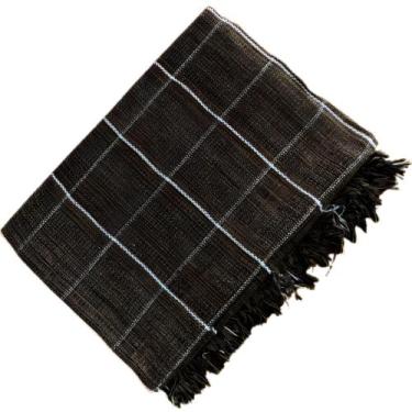 Imagem de Kit 2 Manta Para Sofá Grande Listrada 2,40m x 1,80m Algodão - Itens Ca
