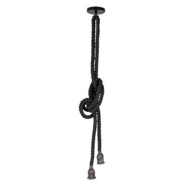 Imagem de Lustre Pendente Corda Para 2 Lâmpadas Produto E27 Bivolt