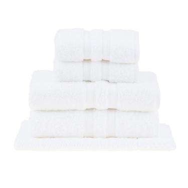 Imagem de Jogo de Toalhas de Banho 5 peças Algodão Egípicio  Buddemeyer, Branco