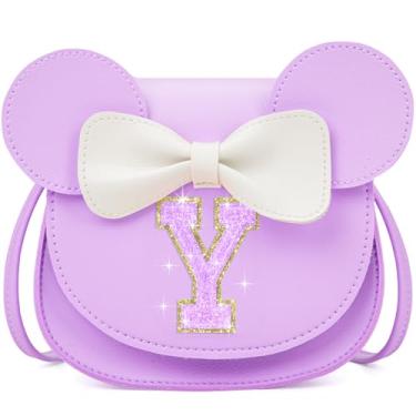 Imagem de OYLOLA Presentes de aniversário para meninas de 3, 4, 5, 6, 7 e 8 anos, bolsa infantil para meninas pequenas, presente para meninas, Roxo-roxo brilhante, Y
