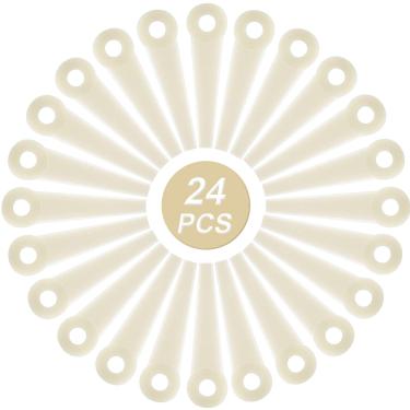 Imagem de Lâminas de cabeça Weewooday de policorte, 24 peças, lâminas de policarbonato de reposição, lâminas de corte de nylon, lâmina de aparador compatível com substituição Stihl 20-3