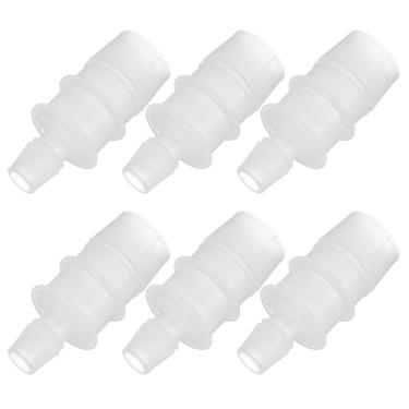 Imagem de PATIKIL 6 peças de acessórios de mangueira de plástico de 2/12.7 cm a 7/22.9 cm, acessórios para tubos redutores, adaptador de tubulação, kit de junta de emenda de união para sistema de ar gás água