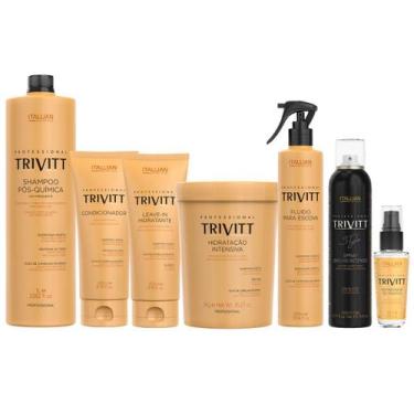 Imagem de Combo Profissional Com 07 Produtos Trivitt - Itallian Hairtech