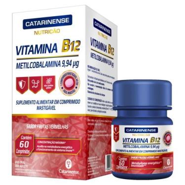Imagem de Vitamina B12 Frutas Vermelhas Catarinense Nutrição Caixa 60 Comprimido