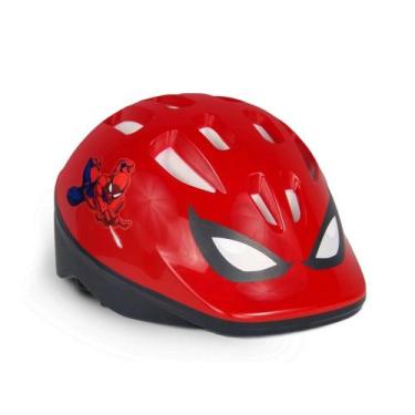 Imagem de Capacete Infantíl Nathor - Spider Man 50 a 56 Cm, Vermelho