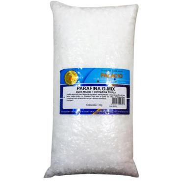 Imagem de Parafina G-Mix (Cera Micro + Estearina Tripla)  1 kg - Palácio das Art