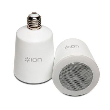 Imagem de Par de lâmpadas LED 60Watts, bivolt com alto falante 10W e recepção re