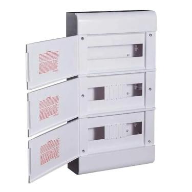 Imagem de Caixa Distribuição Quadro Luz 35 Din Embutir Steck Ouro Box