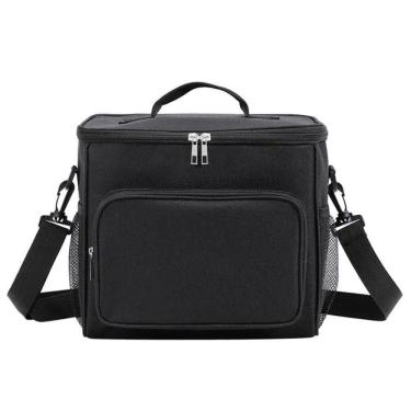Imagem de Bolsa Térmica Marmita Lancheira Multiuso Alça Trabalho Academia Preto