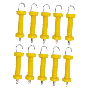 Imagem de shamjina 10pcs portão elétrica portão isoladores isoladores simples alça de cerca de mola de mola para a criação para a criação