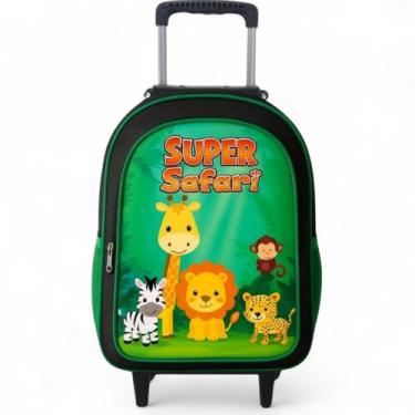 Imagem de Mochila Infantil Escolar Rodinha Masculina Reforçada Bolsa Menino Gran