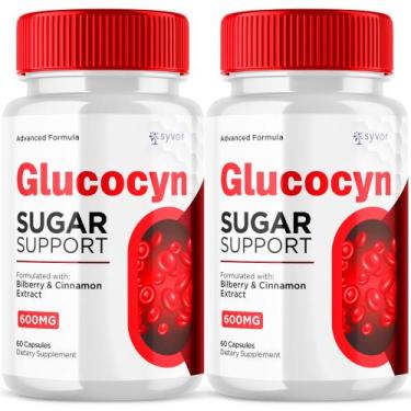 Imagem de (Pacote com 2) Cápsulas de glucocina Glucocyn Glicogen Support 120 com