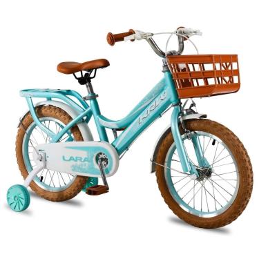 Imagem de Bicicleta KRW Infantil Aro 16 Lara Menina Aço Carbono Freio V-Brake com Rodas Laterais F16