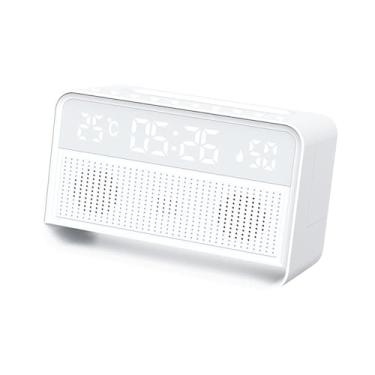 Imagem de Generic Difusor de óleo com ruído branco, luz noturna, alto-falante de baixo ruído, umidificador de, visor de tempo e temperatura para bebês, casa,