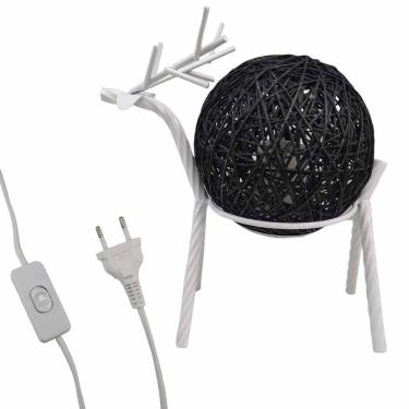 Imagem de Luminaria Abajur Cervo Rena Mesa Sala Quarto Natal Casa Loja Recepçao Iluminaçao