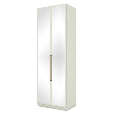 Imagem de Guarda Roupa Modulado Seletto 2 Portas E 3 Gavetas Areia Com Espelho - Móveis Henn Areia