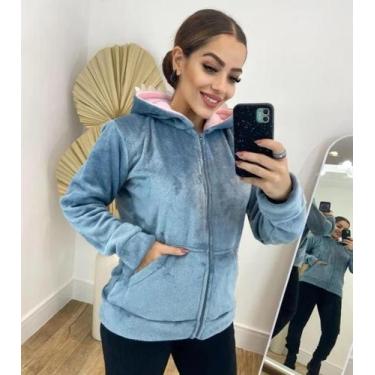 Imagem de Casaco veludo stitch - Loja do Peruano, Azul, G, FLEECE