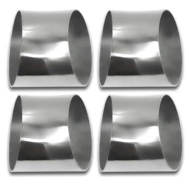 Imagem de Gorniloxam Cotovelo De Escape 3,5" A 45 Graus (Cotovelo Com Mandril) Em Aço Inoxidável 304, Adequado Para Tubos Modificados Carro, Corrimão Escada, Etc. (4 Peças)