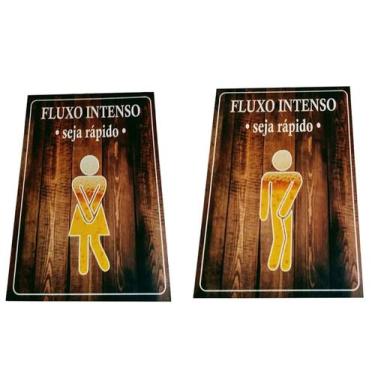 Imagem de par placas decorativa banheiro Fluxo intenso - Casa Bar Utilidades
