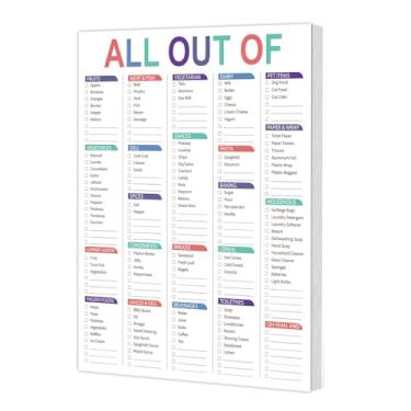 Imagem de TREES Bloco magnético para geladeira e agenda semanal para geladeira, bloco de notas magnético para geladeira, 52 blocos de lista de compras fáceis de retirar, B5 (16,5 x 21,6 cm) para sua família com