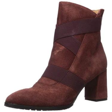 Imagem de André Assous Bota de cano curto feminina Porter, Vinho, 10