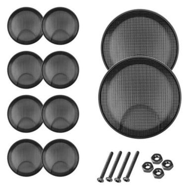 Imagem de Kit 10 Telas Alto Falante 6 Polegadas Com Parafusos Metálica - PERMAK