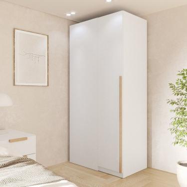 Imagem de Módulo De Canto Linear 1 Porta Jade Cabecasa Madeiramadeira Branco