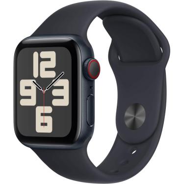 Imagem de Apple Watch SE 2ª Geração (GPS + Celular) Caixa de alumínio Midnight de 40 mm com pulseira esportiva Midnight - S/M - Midnight-MRG63LL/A