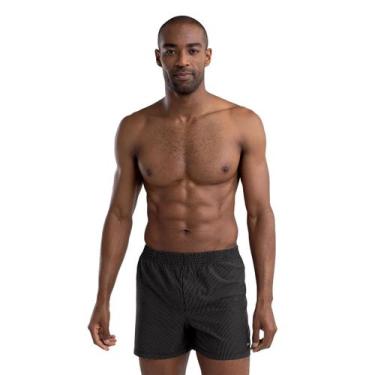 Imagem de Cueca Mash Samba-Canção Microfibra Listrada - 154.01, Preto, G