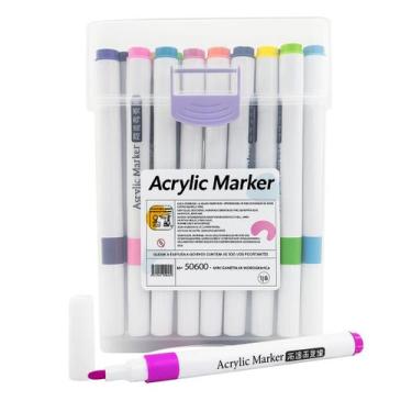 Imagem de Canetinhas de Tinta Premium, Conjuntos de Marcadores Acrílicos para Pi