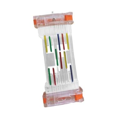 Imagem de YIJU Auxílio para prática de ensino de acordes de guitarra, leve com funcionalidade capotraste, ferramenta de aprendizagem assistida de acordes de guitarra, Claro