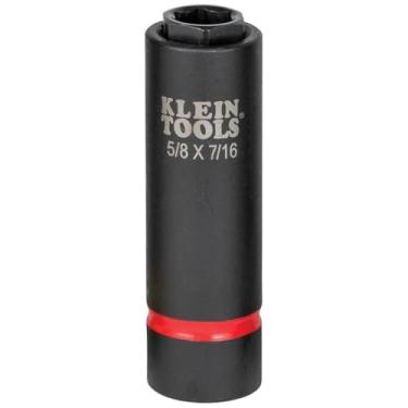 Imagem de Klein Tools Soquete de impacto profundo 2 em 1 66062, soquete sextavado de 6 pontos 1,5 cm e 1,7 cm, use com chaves de impacto BAT20-CW, BAT20-CW Klein Tools 66062