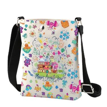 Imagem de Bolsa tiracolo de desenho animado Magic Kingdom Presentes para amantes de desenhos animados Madrigal Family Gifts Magic Awaits You Travel Shoulder Bag, 2573 Awaits You C, Transversal