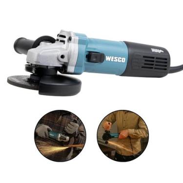 Imagem de Esmerilhadeira Angular Wesco 1100w C/ Controle Velocidade 4.1/2 Lixade