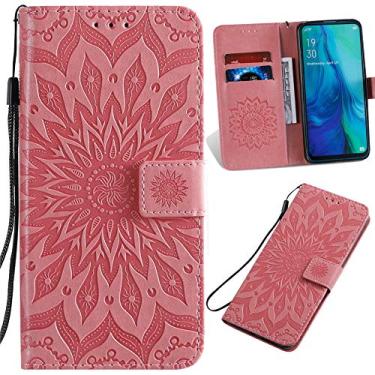 Imagem de Capa carteira XYX para J2 Core, J2 Pure Girassol Capa protetora de couro PU para Samsung J2 Core/J2 Dash/J2 Pure/J2 2019 (Rosa)