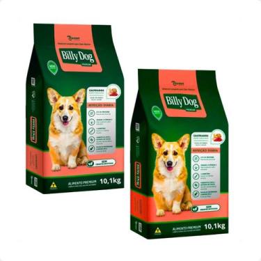 Imagem de 2 Ração Billy Dog Refeição Diária Cães Castrados - 10,1Kg