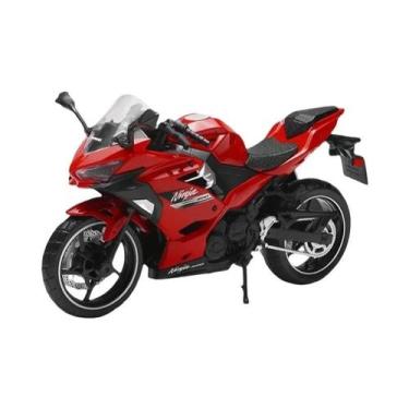 Imagem de Modelo De Motocicleta De Brinquedo Kawasaki 400 Em Escala 1:12 À Prova