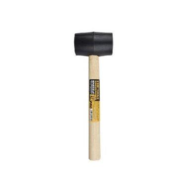 Imagem de Martelo cabo madeira cabeça emborrachada 45mm 27cm - STARTOOLS - Spart