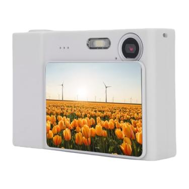 Imagem de Heayzoki Câmera Digital, Câmera Infantil de 48MP de 1080p Com Tela de 2,4 Polegadas, Lente Dupla, Foco Automático, Vários Filtros de Cores, Compactos e Leves para Crianças, Aluno (Branco)